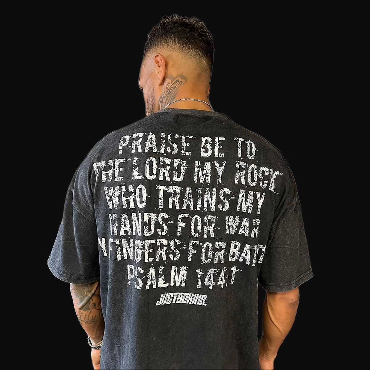 Psalm 144:1 Oversized T-Shirt