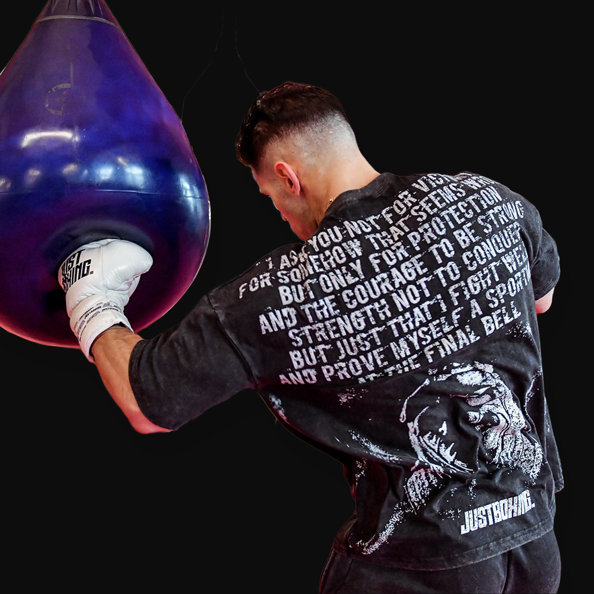 The Boxer's Prayer Oversized T-Shirt