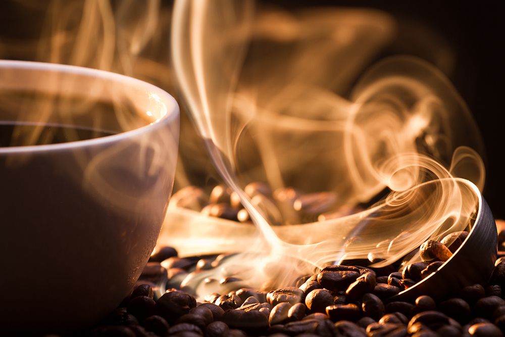 Enjoy the aroma of coffee