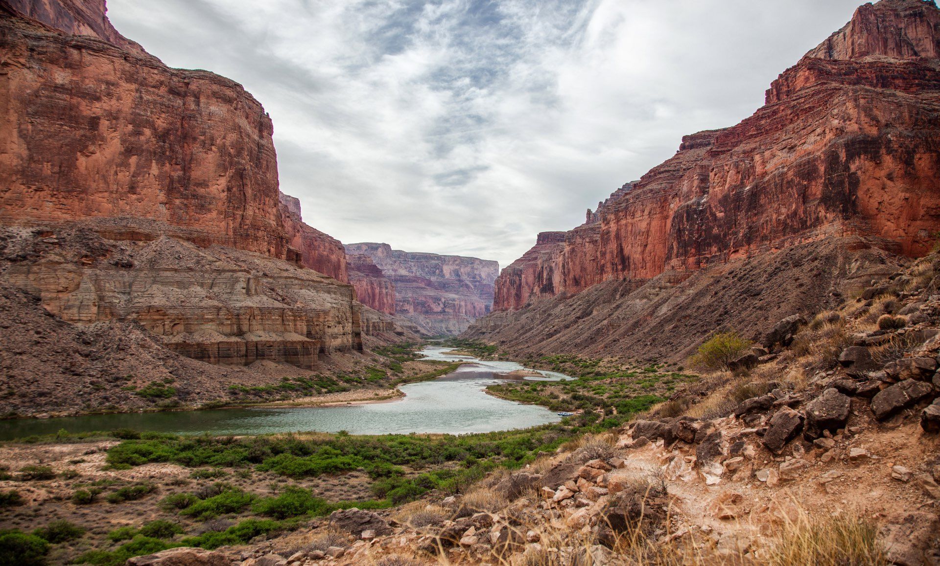 Canyon landscape with river