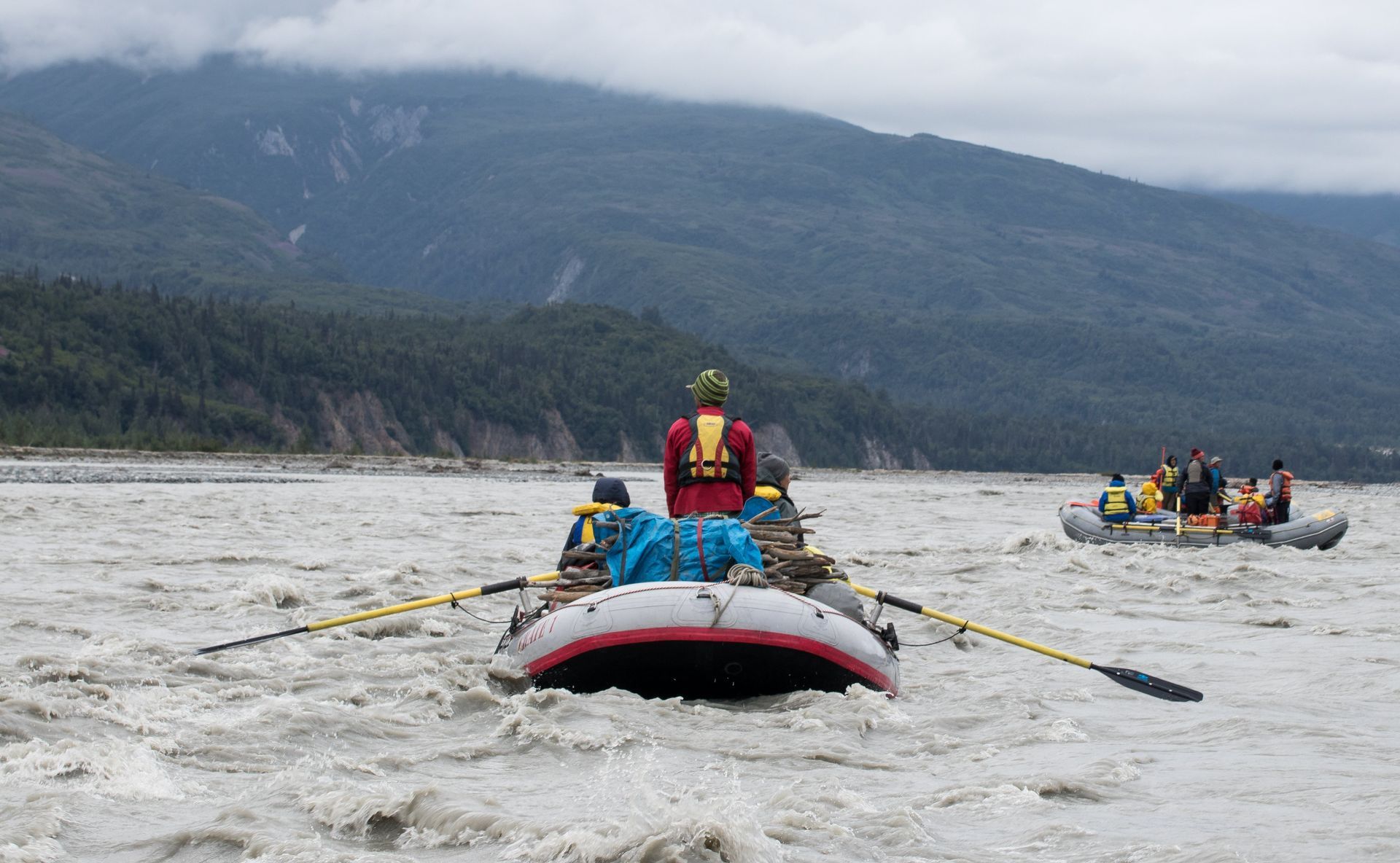 View of a Grand Canyon under a cloudy sky