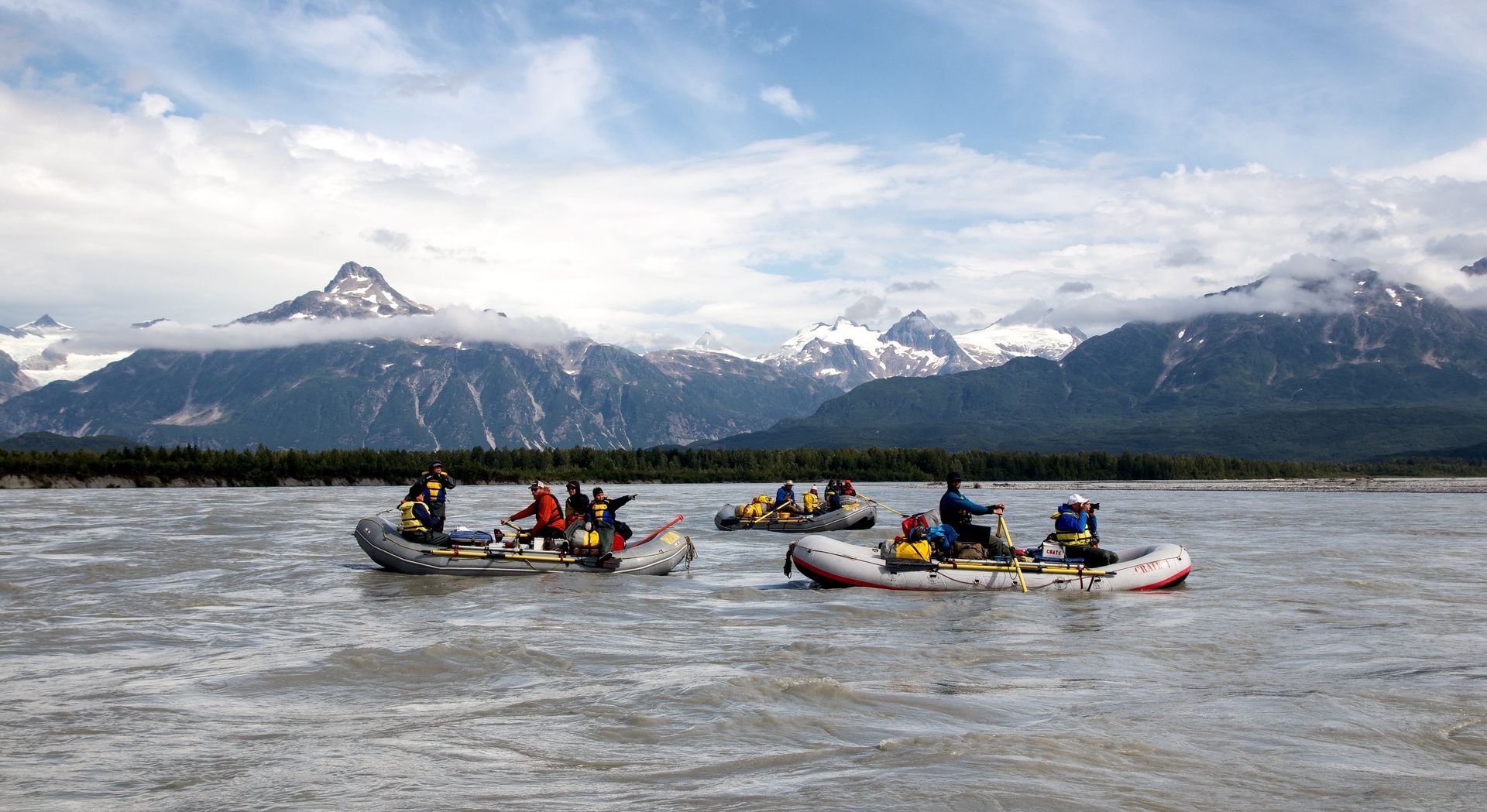 Rafting through a Grand Canyon