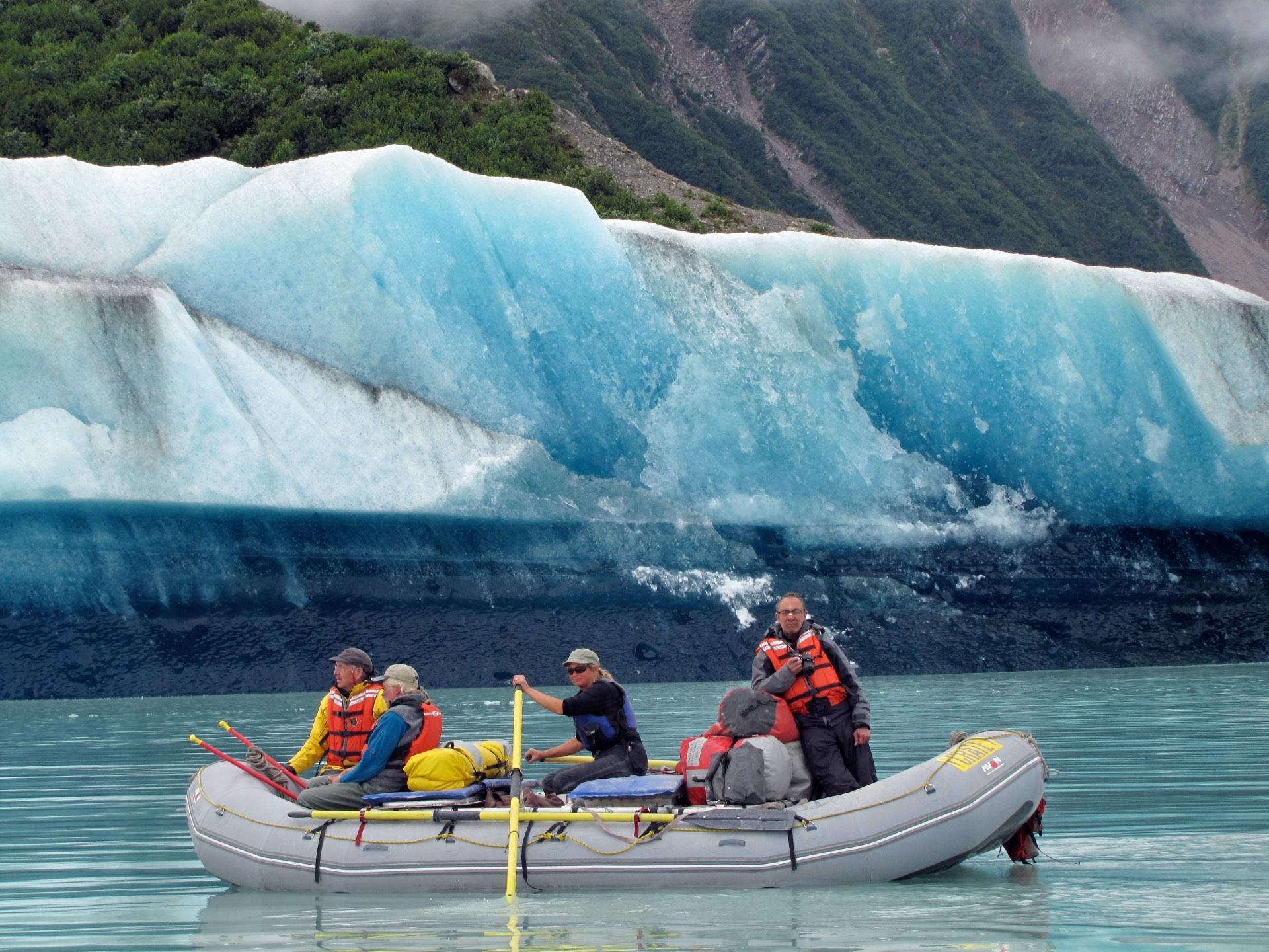 View of a Grand Canyon under a cloudy sky