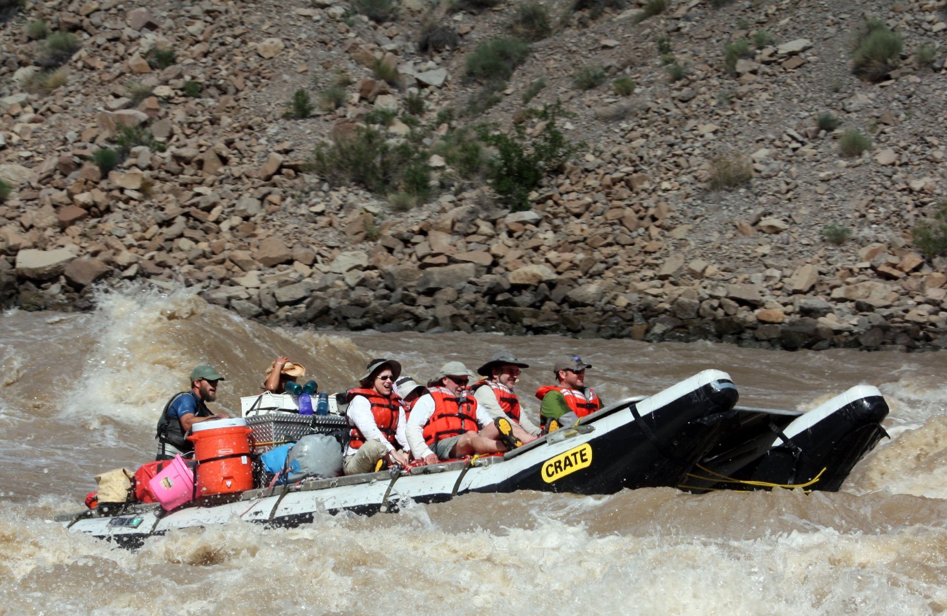 Top view of a Cataract Canyon River