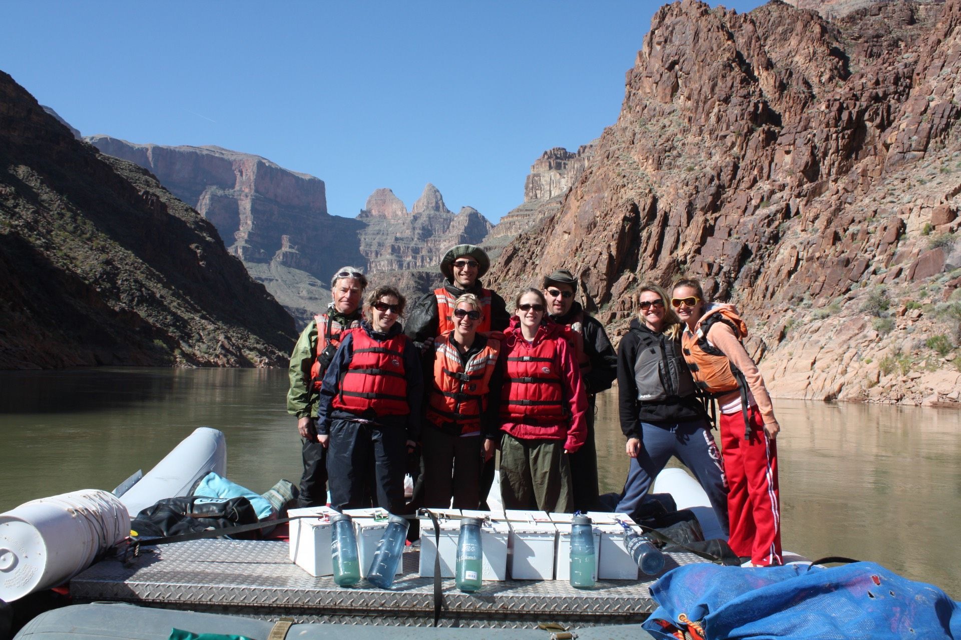 View of a Grand Canyon under a cloudy sky