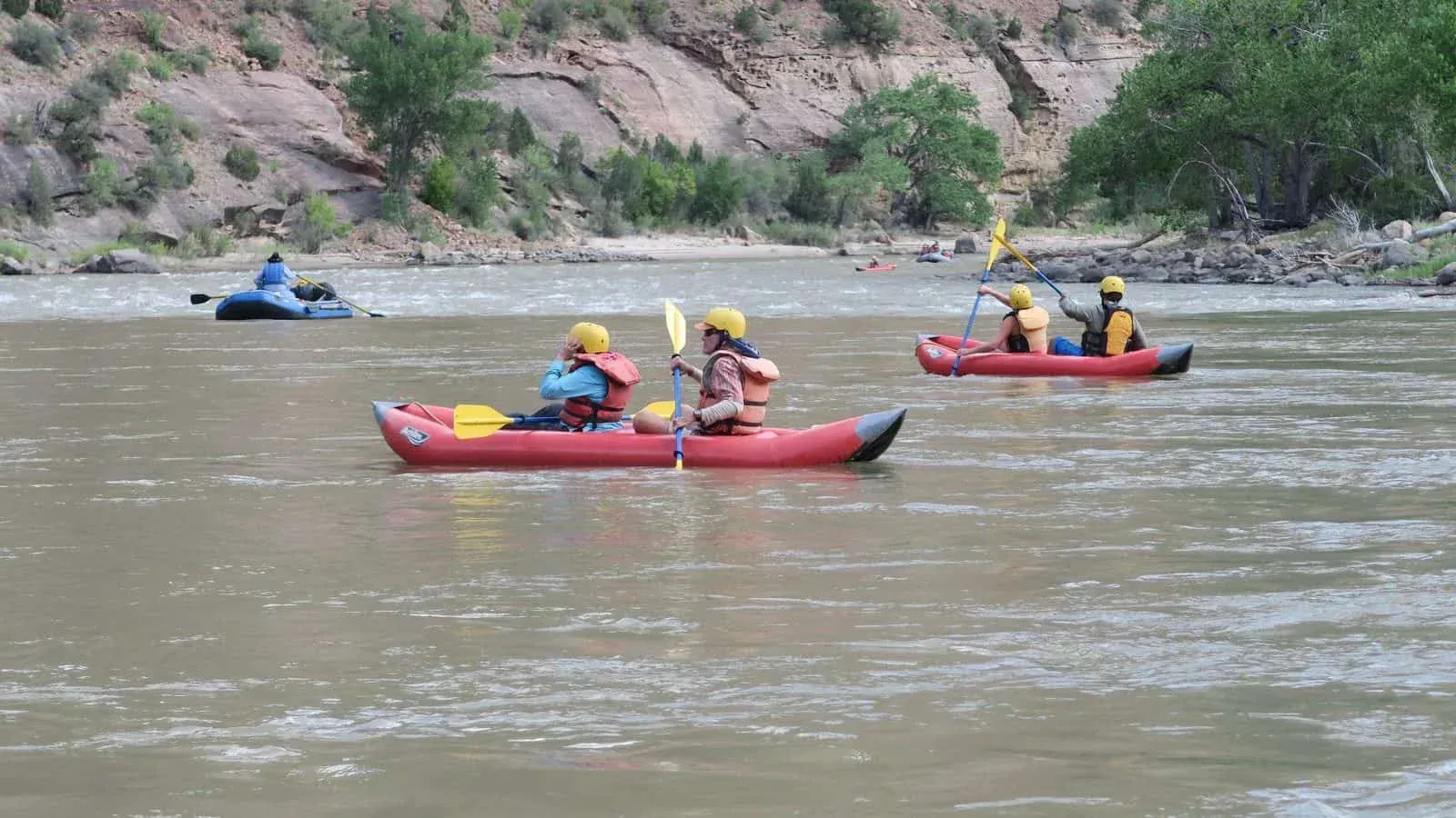 View of a Grand Canyon under a cloudy sky