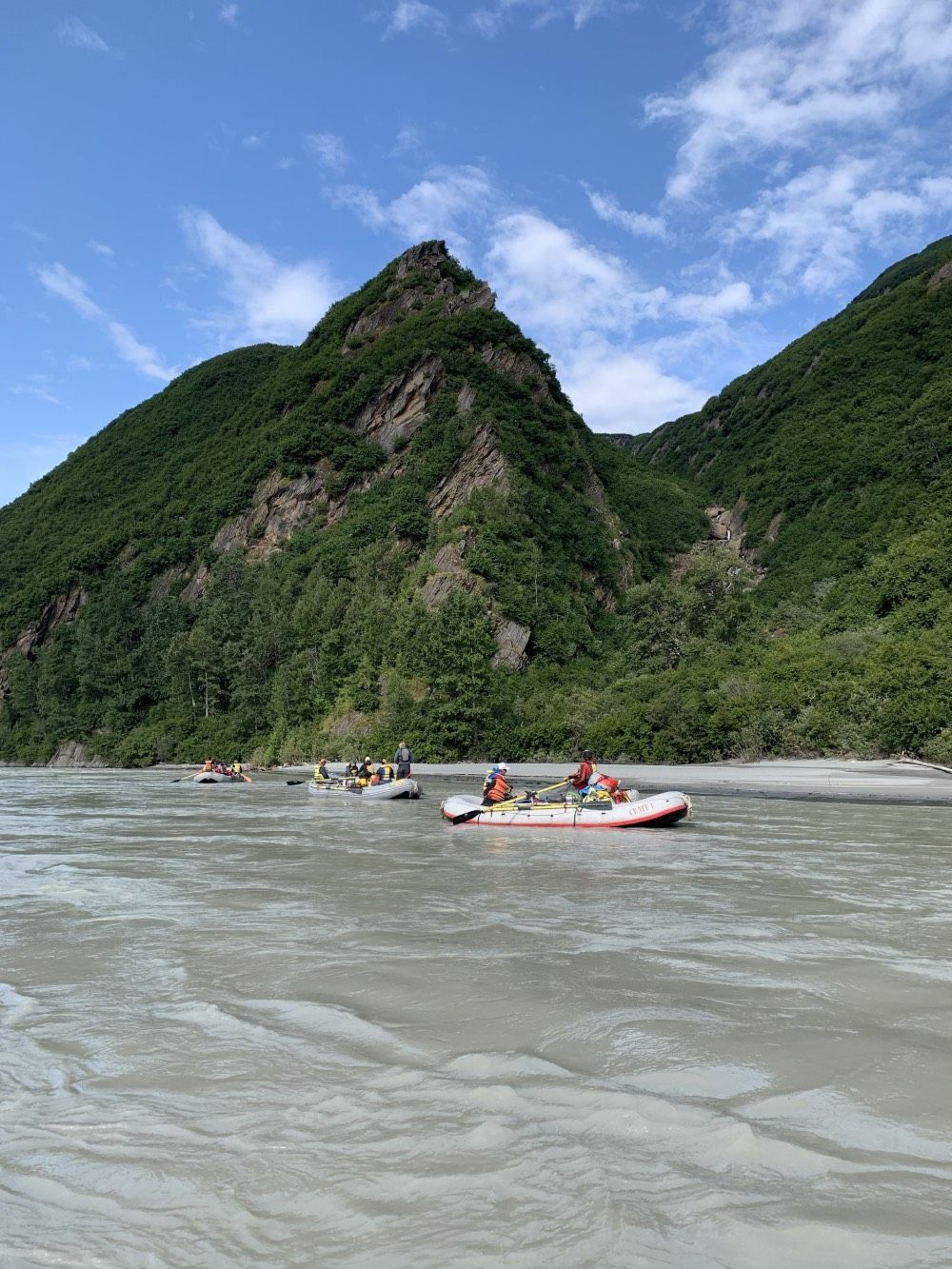 Rafting through a Grand Canyon