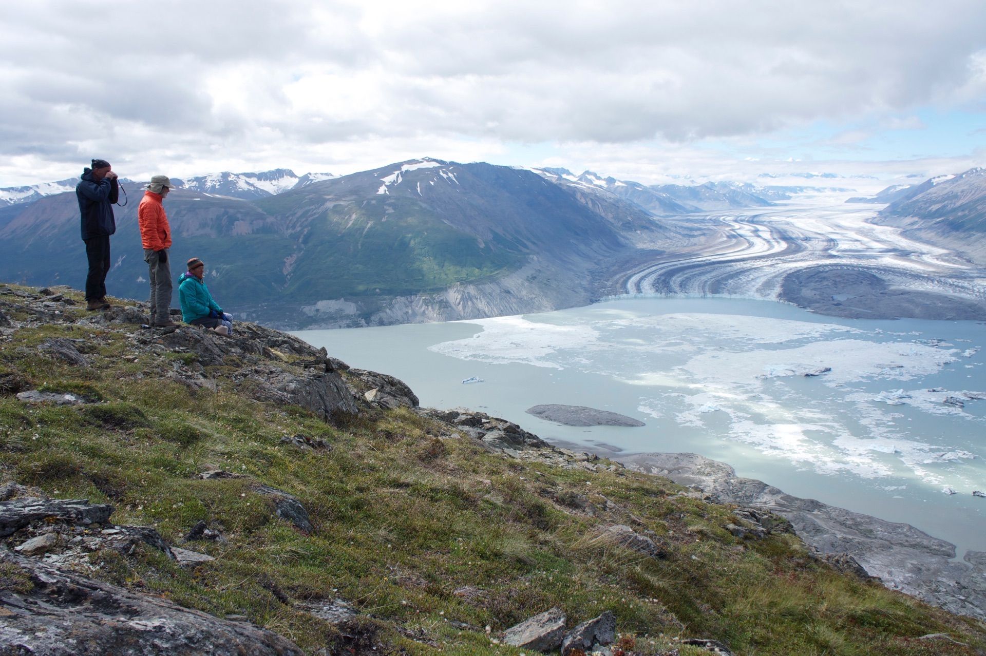 View of a Grand Canyon under a cloudy sky