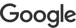 Google logo in dark gray text.