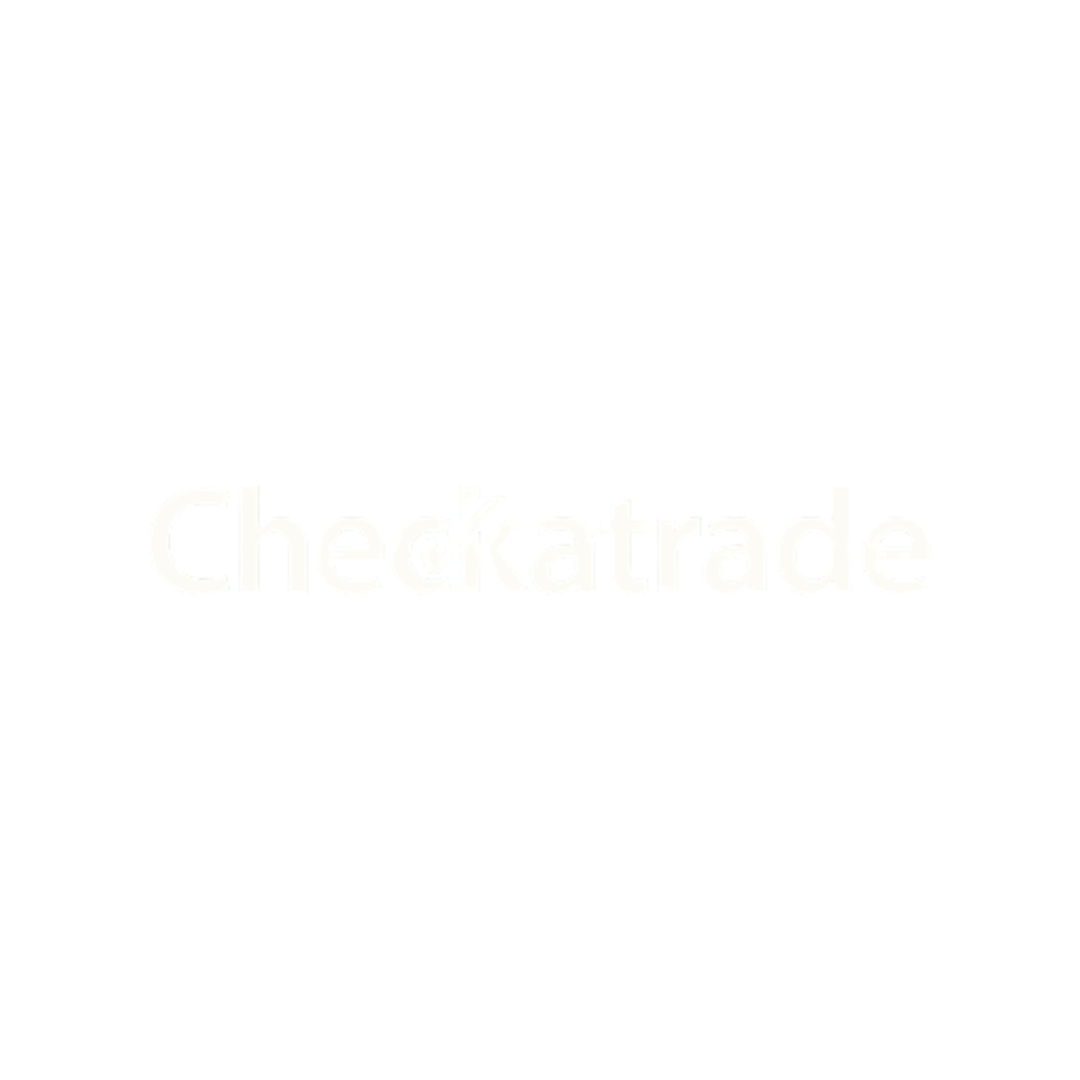 A white background with the word checkatrade written on it.