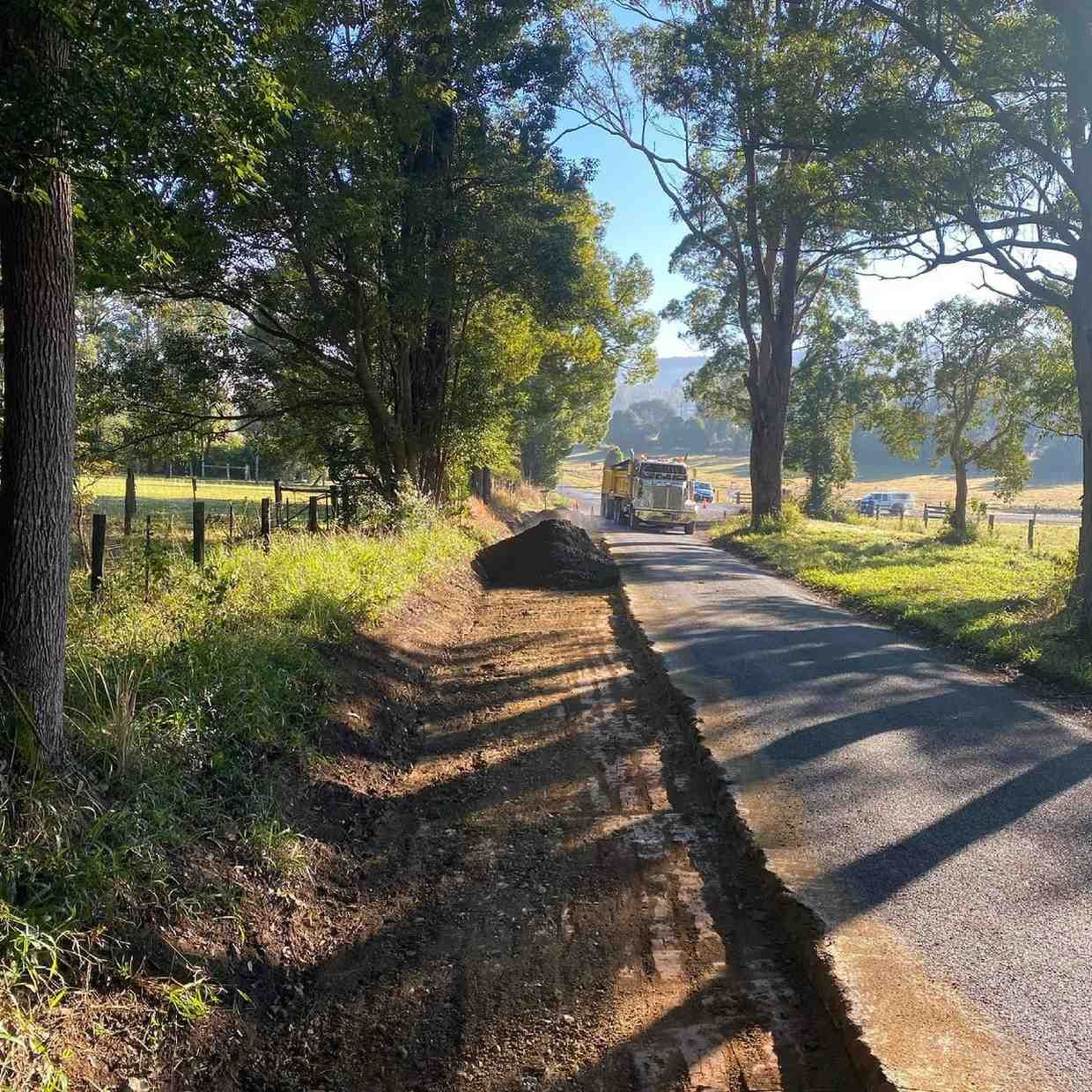 A Road Construction — B & D Bunt Earthmoving Contractors in North Boambee Valley, NSW