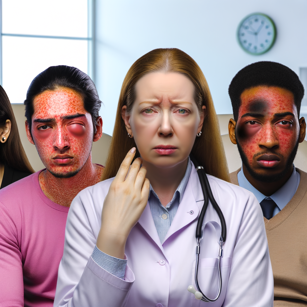 femme qui a gonflé après une piqure