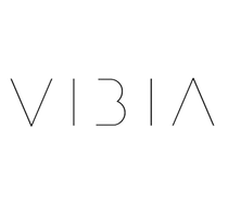 El logotipo de la marca Vibia consiste en la palabra 