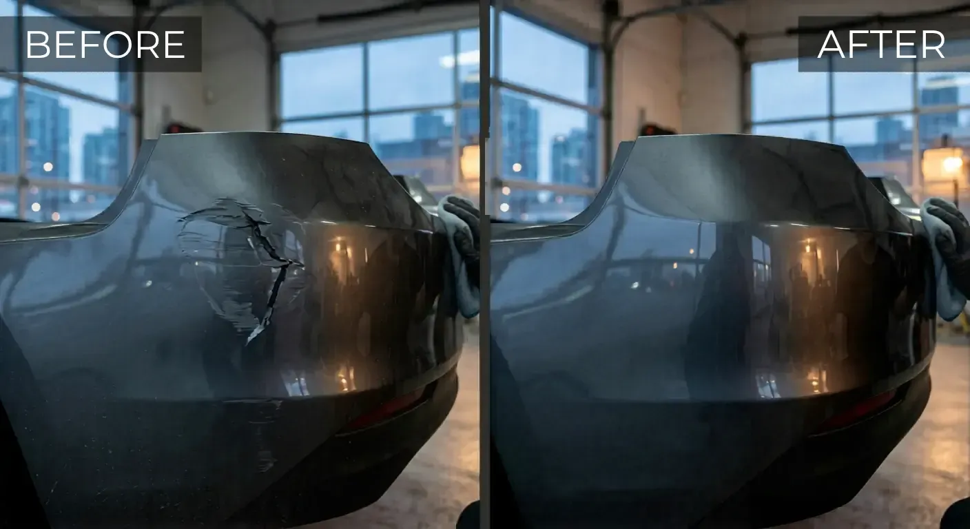 Bumper repair in Cathedral City