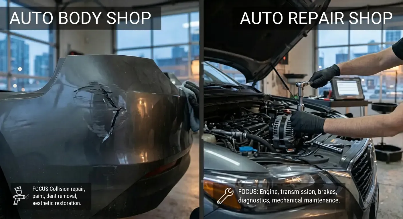 Estuarts autobody shop