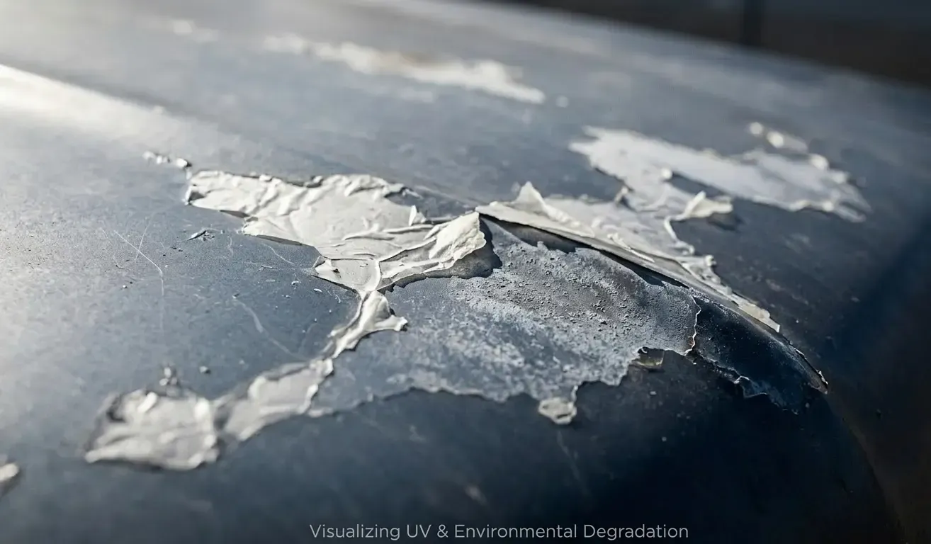 Paint oxidation - Estuarts autobody shop