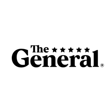 The general logo is black and white on a white background.