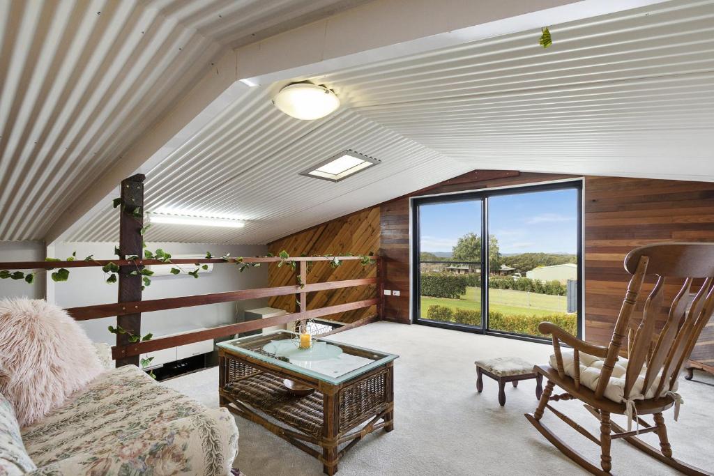 Living Area with View — Guest House In Bilpin, NSW