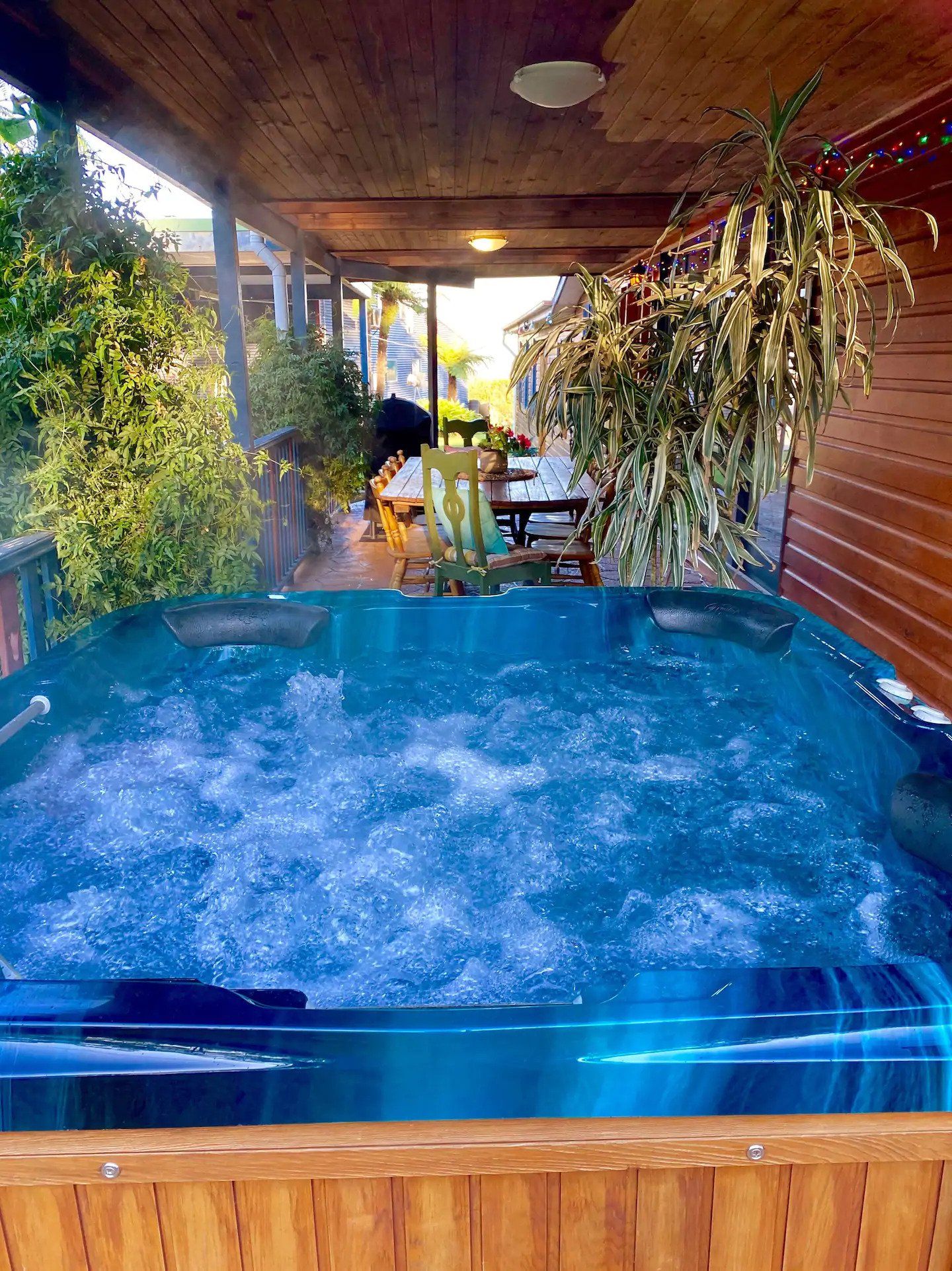 Outdoor Spa — Guest House In Bilpin, NSW
