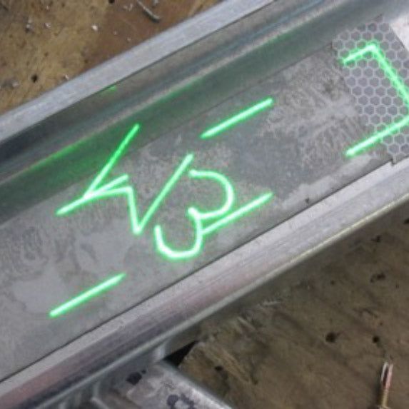 Green laser projections 