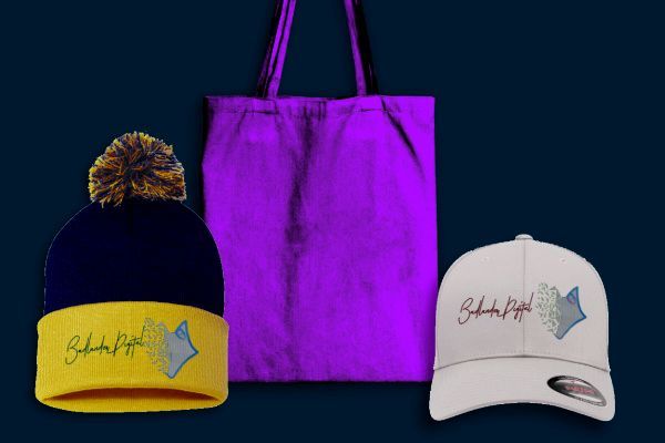 Hats and Tote bags with custom printing