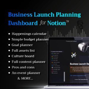Professional Business Planner & Start-Up Kit for Notion