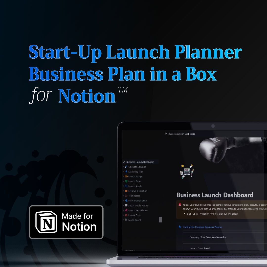 Launch and plan a business, we leave no stone un-turned. A Complete editable Business Plan.