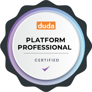 Duda Platform Professional Badge