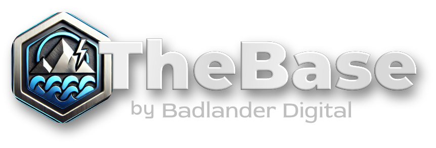 TheBase logo for Badlander Digitals custom software