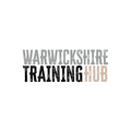 The logo for warwickshire skillshub is a black and white logo on a white background.