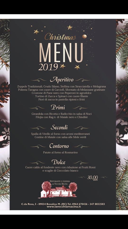 locandina menù