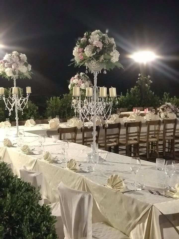 tavoli per banchetto nuziale