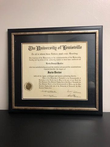 Award Displays on Table — Louisville, KY — Kevin Renfro Law