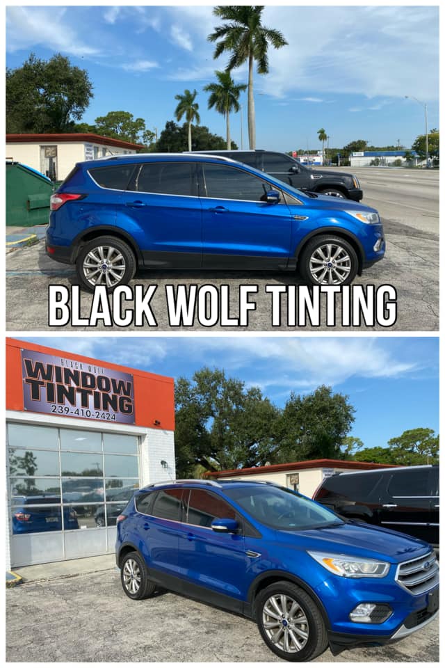Blue SUV Tinting — Fort Myers, FL — Black Wolf Tinting