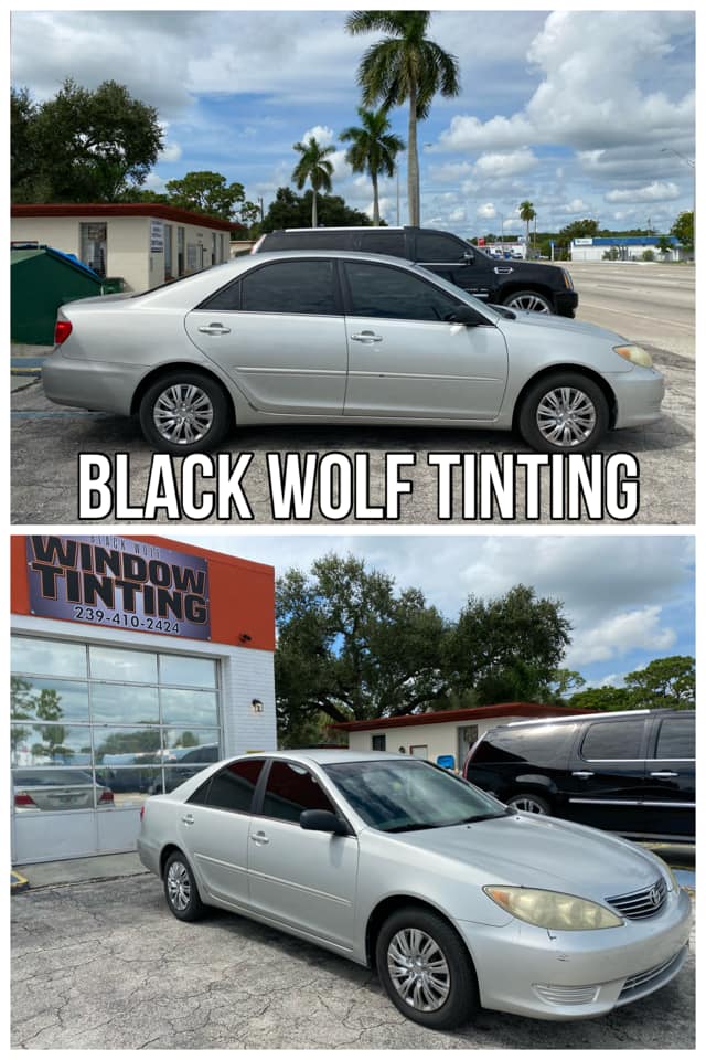 Gray Sedan Tinting — Fort Myers, FL — Black Wolf Tinting