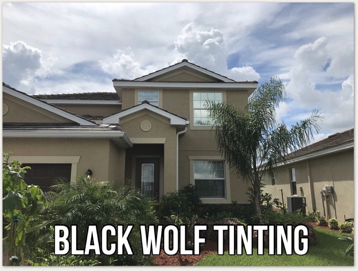 Residential House With Tinted Windows — Car Tinting Fort Myers FL — Black Wolf Tinting
