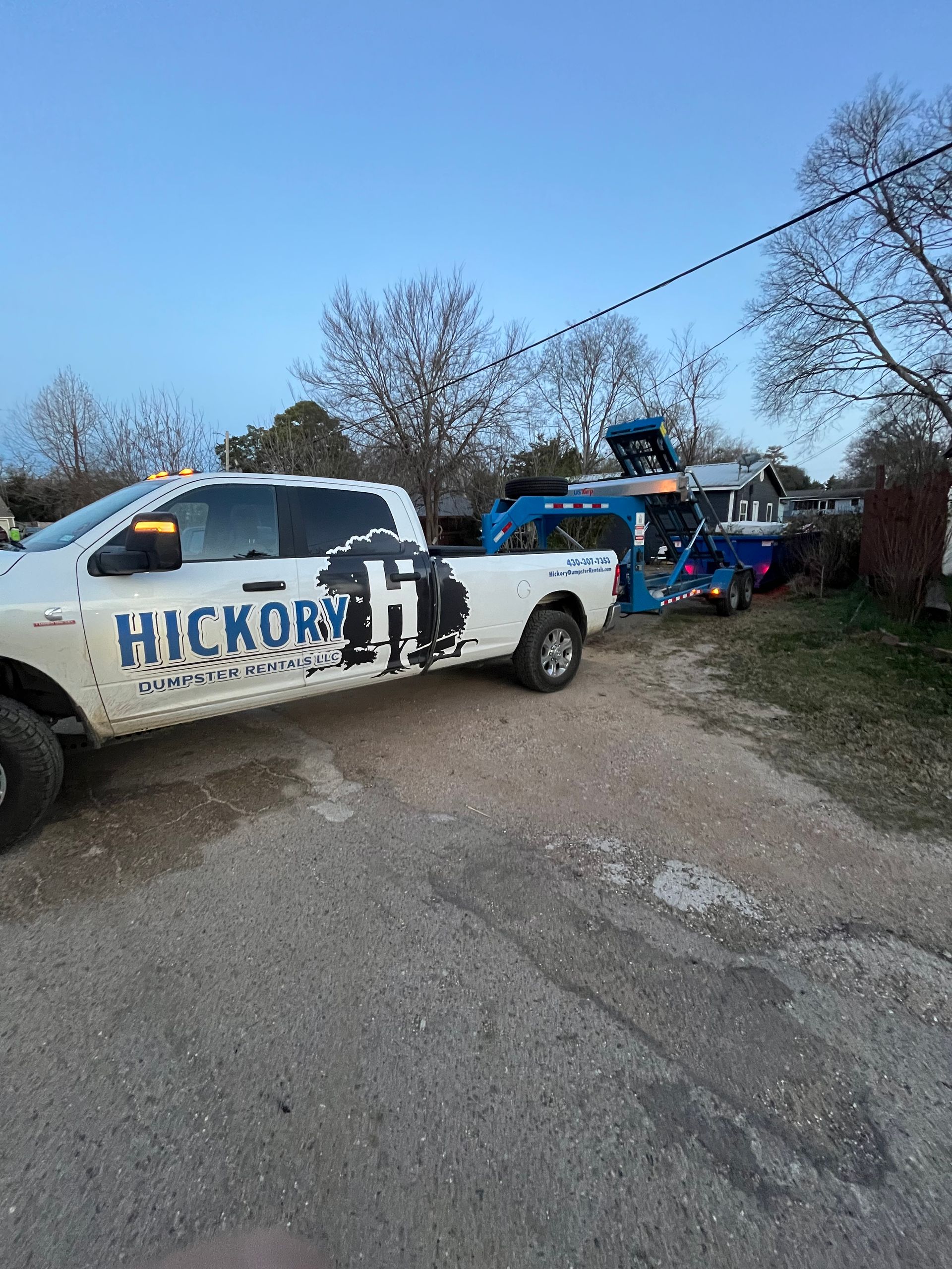 Hickory Dumpster Rentals dumpster truck