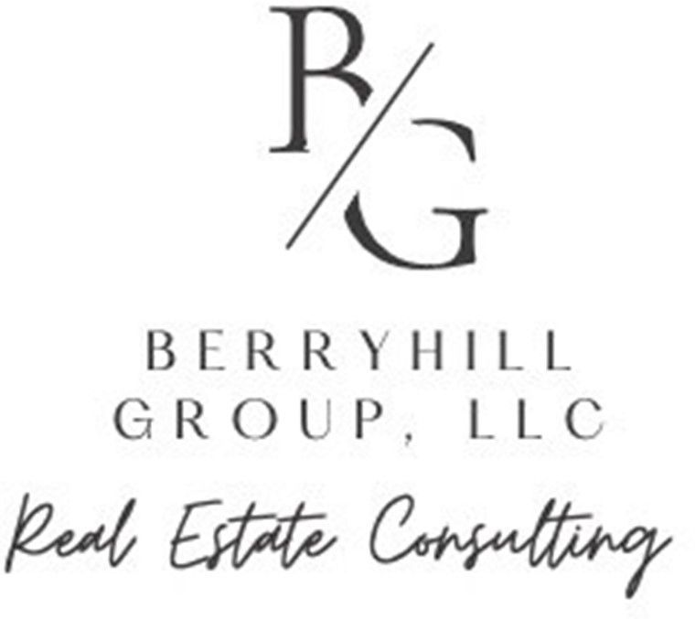 The logo for berryhill group , llc real estate consulting.
