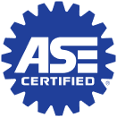 Blue ASE Certified logo