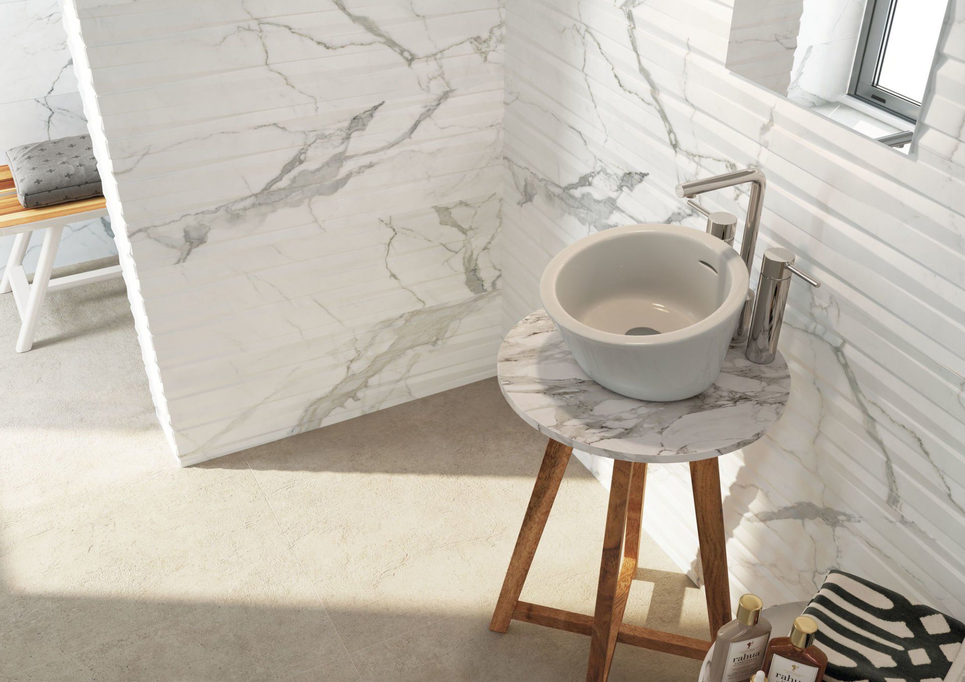 Statuario matt white 30x90