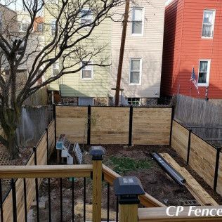A wood fence installation in Wantage, NJ by CP Fence