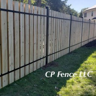 A wood fence installation in Wantage, NJ by CP Fence