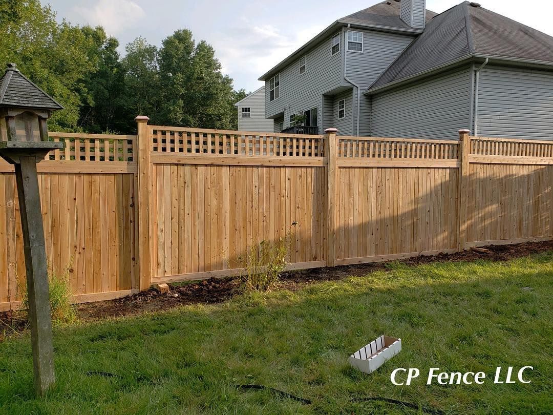 A wood fence installation in Wantage, NJ by CP Fence