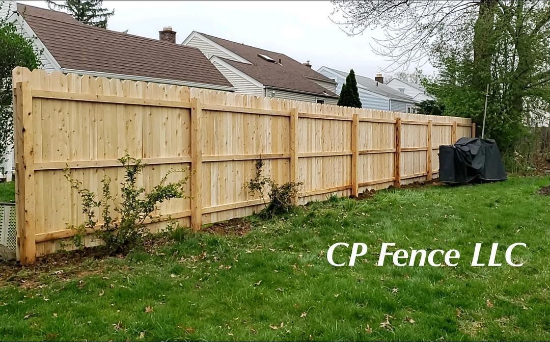 A wood fence installation in Wantage, NJ by CP Fence