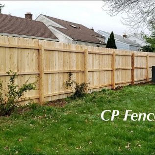 A wood fence installation in Wantage, NJ by CP Fence