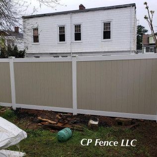 A wood privacy fence installation in Wantage, NJ by CP Fence