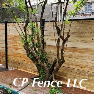 A wood fence installation in Wantage, NJ by CP Fence