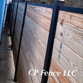A wood fence installation in Wantage, NJ by CP Fence