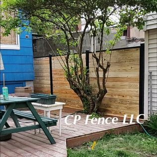 A wood fence installation in Wantage, NJ by CP Fence