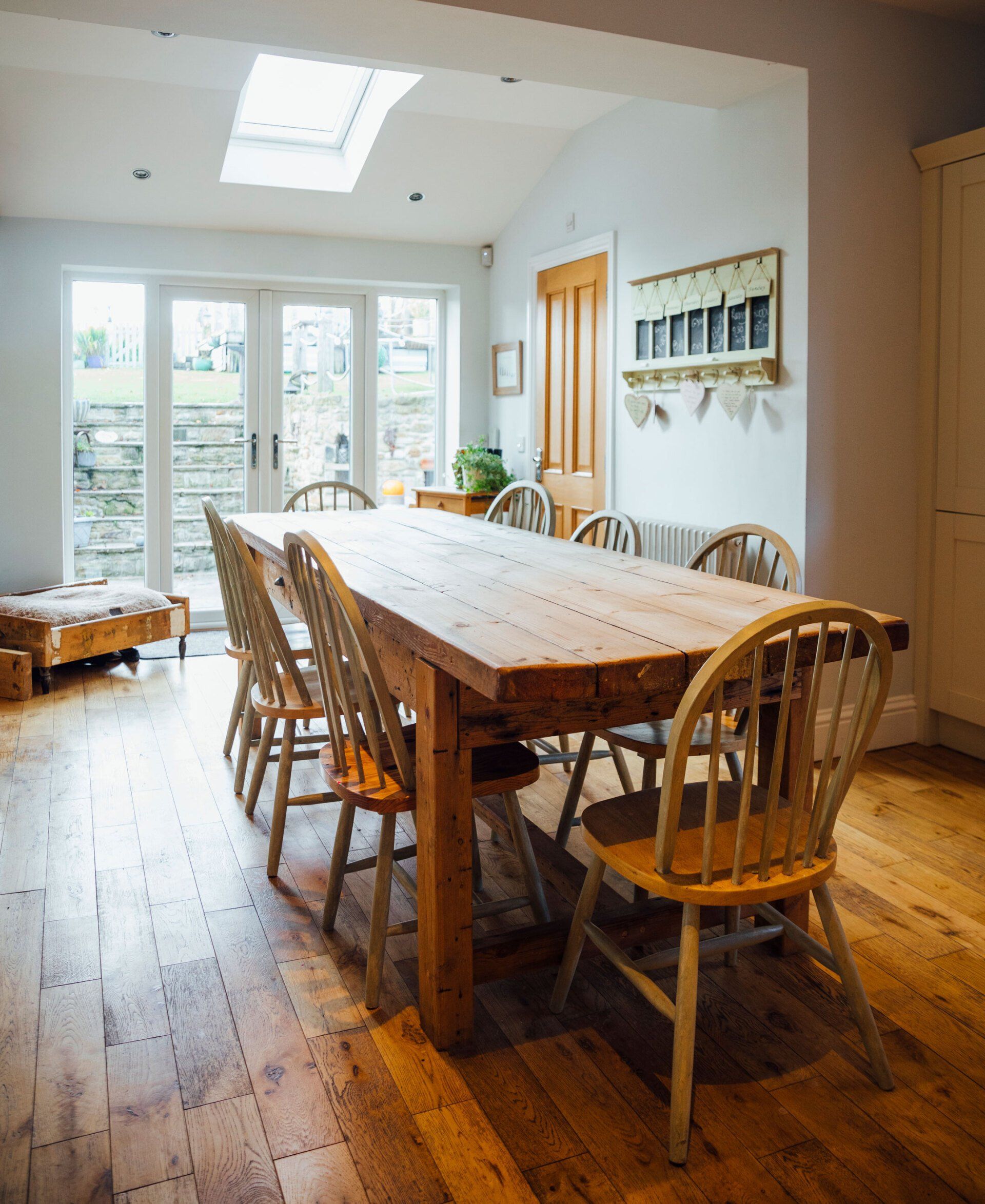 Country Style Dining Room Table — Newcastle, NSW — Simply Genuine Skylights & Ventilation